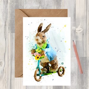 Hase A6 Karte (Blank Inside) von Starprint Geschenke und Designs. Leer, um Ihre eigene Nachricht hinein zu schreiben.