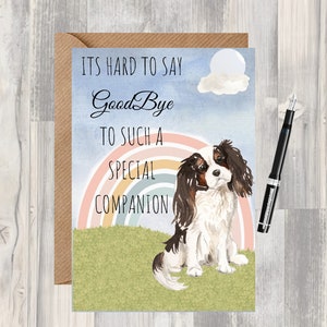 Het is moeilijk om afscheid te nemen sympathiekaart (blank binnenkant) door Starprint Gifts and Designs. Alle ruimte om je eigen boodschap binnenin te schrijven.