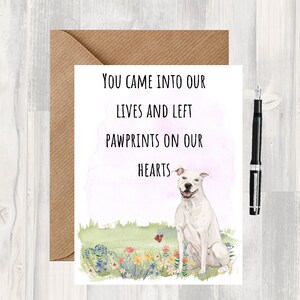 Sie kamen in unser Leben Sympathy Card (Blank Inside) von Starprint Geschenke und Designs. Viel Platz, um deine eigene Botschaft ins Innere zu schreiben.