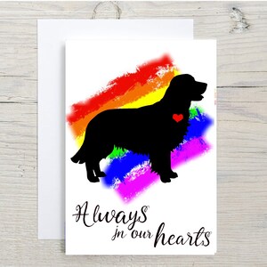 Golden Retriever A6 (4"x 6") Sympathiekarte (Blanko Innen) von Starprint Geschenke und Designs. Viel Platz, um ihre eigene Nachricht drinnen zu schreiben.