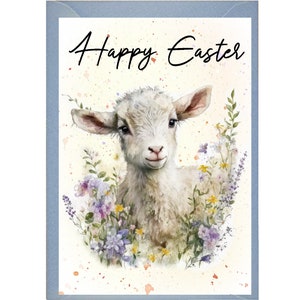 Biglietto d'auguri di Pasqua personalizzato/Notelet (6"x 4") con busta - Ideale per ogni occasione. Può essere lasciato vuoto se si preferisce