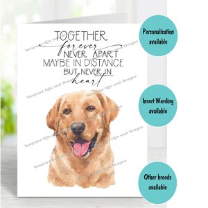 Labrador Gelb A6 (4 "x 6"") Beileidkarte (innen leer) von Starprint Geschenke und Designs. Blank, um Ihre eigene Nachricht hineinzuschreiben