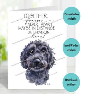 Cocker Spaniel Hund A6 (4 "x 6") Beileidkarte (innen leer) von Starprint Geschenke und Designs. Blank, um Ihre eigene Nachricht hineinzuschreiben