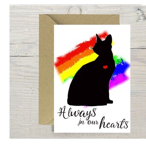 Abessinier Katze A6 (14"x 6") Sympathiekarte (Blank Inside) von Starprint Geschenke und Designs. Viel Platz, um ihre eigene Nachricht drinnen zu schreiben.