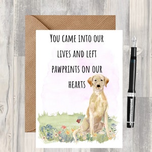Beileidskarte „Du bist in unser Leben gekommen“ (innen leer) von Starprint Gifts and Designs. Viel Platz, um Ihre eigene Nachricht hineinzuschreiben.
