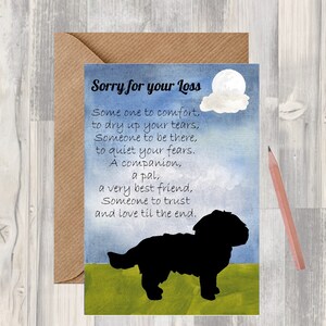 Malteser Hund A6 (10 x 6") Sympathiekarte (Blanko Innen) von Starprint Geschenke und Designs. Leer, um Ihre eigene Nachricht hinein zu schreiben.