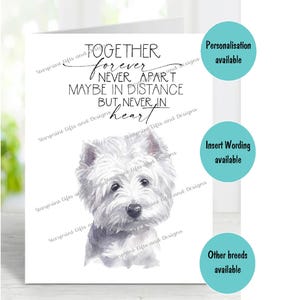 West Highland Terrier Hund A6 (4 "x 6") Beileidkarte (innen leer) von Starprint Geschenke und Designs. Blank, um Ihre eigene Nachricht hineinzuschreiben