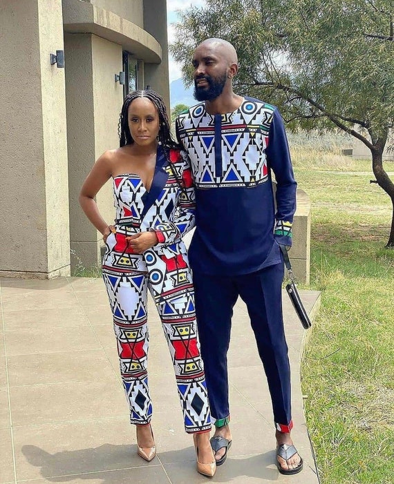 Couple Ankara Set, African Print Couple Outfit, Prom Couple Outfit, African  Wedding Outfit for Couple, pre-wedding photoshoot Ankara Outfit