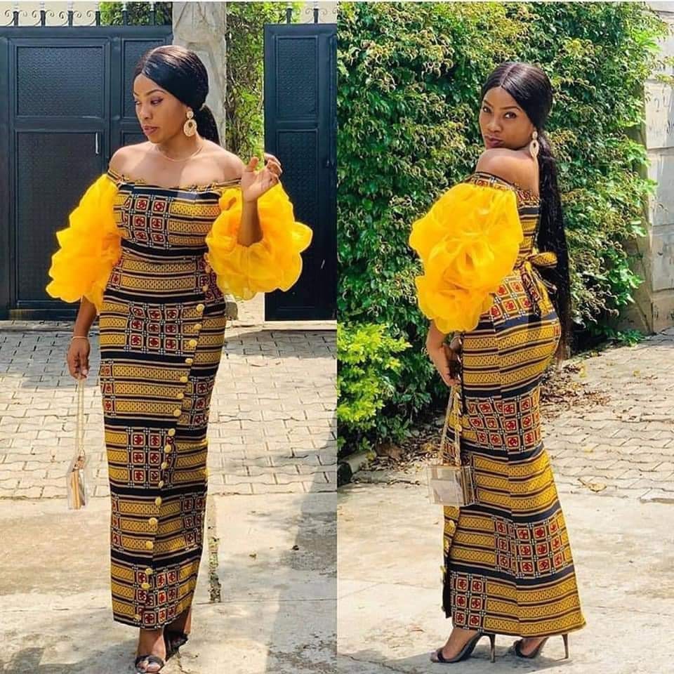 Hand-made Ankara Mermaid Dress, Ankara Party Dress, Proposal