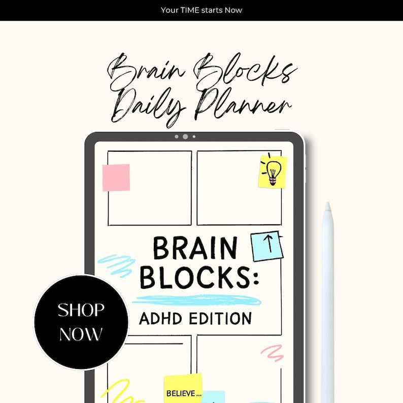 Viral ADHD Planner 2025 | Brain Blocks Edition – Printable Weekly Focus ...