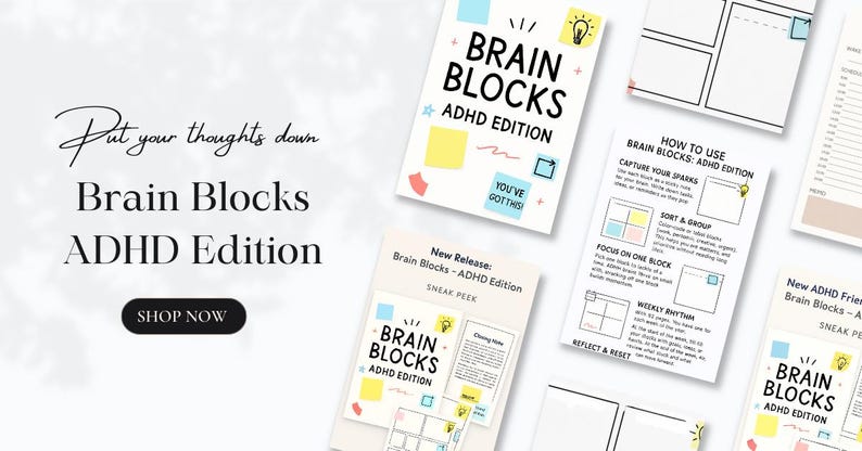 Viral ADHD Planner 2025 | Brain Blocks Edition – Printable Weekly Focus ...