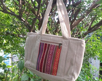 100% pure hemp boho hippie tote bag | hemp tote bags | Colorful bags | Handmade in Nepal | zero waste | Christmas gift | FREE SHIPPING !!