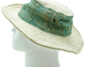 Floppy Hemp Sun Hat, Uniquely Hand Crocheted in Soft Hemp, Crochet Bucket Hat for Women, Functional & Fashionable for All Outdoor Activities