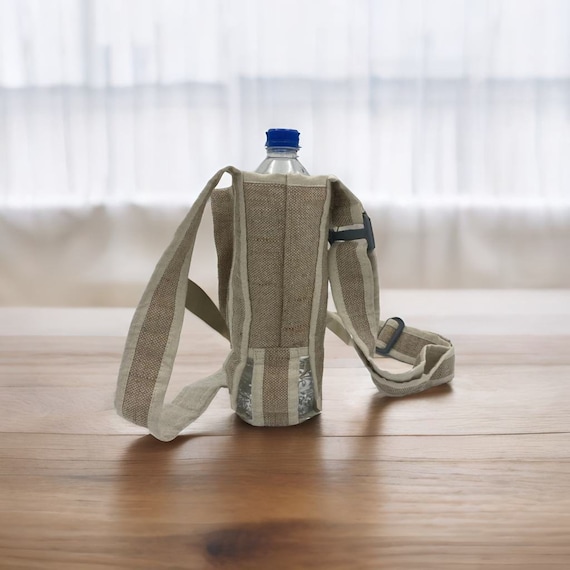 Adjustable Water Bottle Carrier Bag For Hiking, Traveling, And