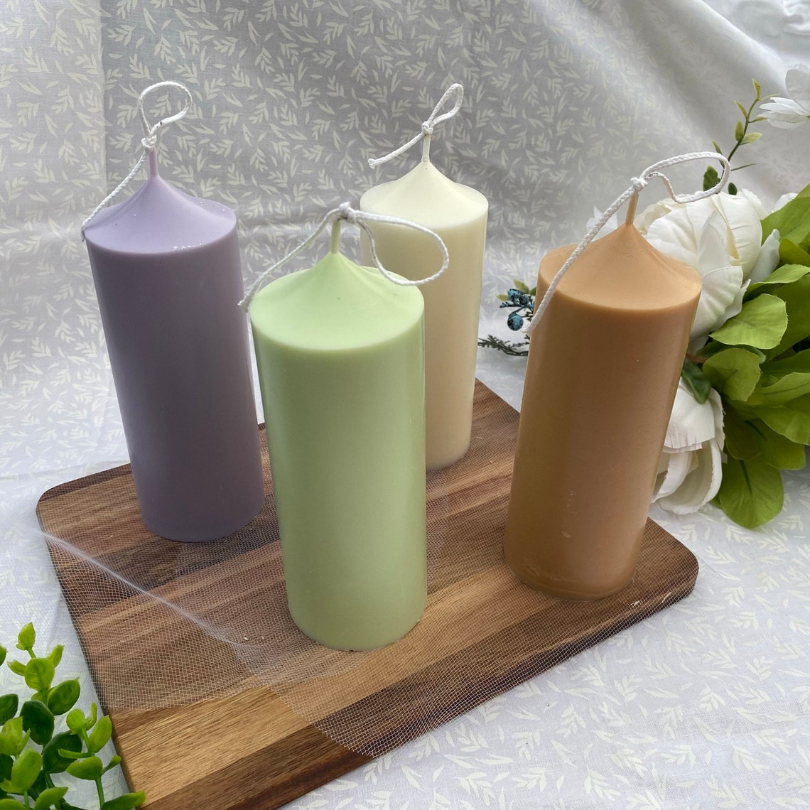 Pillar Candle Scented Pilar Candle Etsy