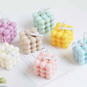 Bubble Cube Candles, decorative candles, scented candles