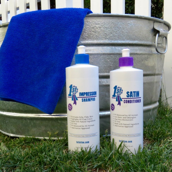 Premium Natural Moisturizing, pH Balanced Shampoo and Conditioner for dogs
