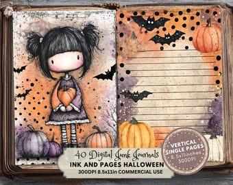Witchy Junk Journal Kit: Printable Ephemera, Scrapbook Pages (Digital Download)