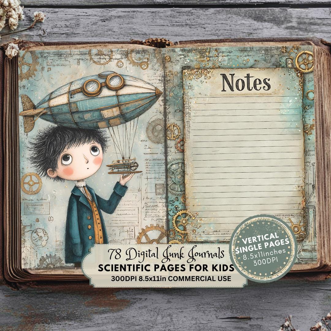 Scientific Junk Journal Pages for Kids: Vintage Science Ephemera (digital Download) - Etsy