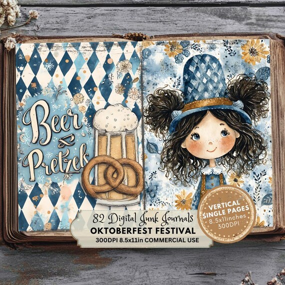 Oktoberfest Junk Journal Kit: Octoberfest German Festival