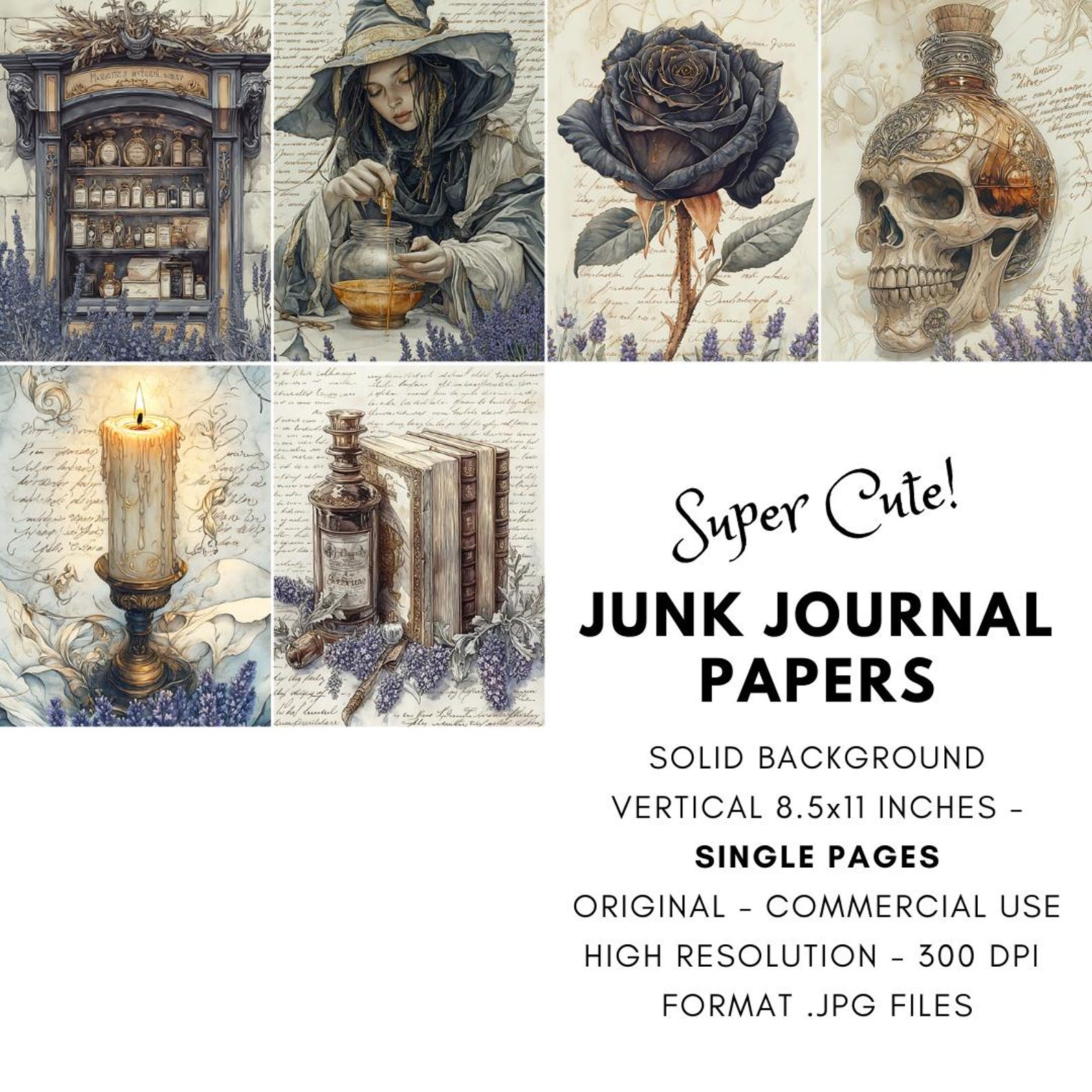Fantasy Magic Junk Journal Kit: Apothecary Digital Ephemera (printable ...