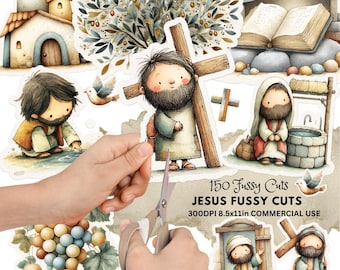 Recortes de Jesús: Efímeras cristianas para diario (Descarga digital, tamaño carta)