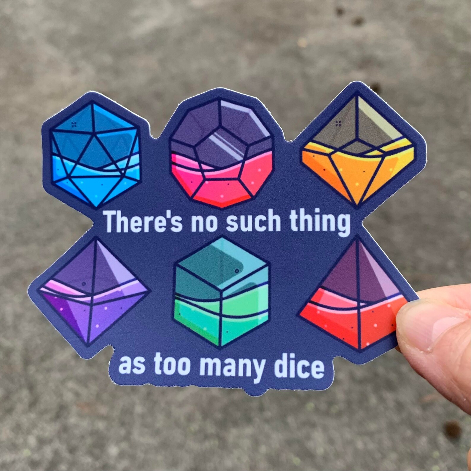 Dice Sticker Dnd Dice Sticker Dnd Dice D20 Sticker Dice Etsy