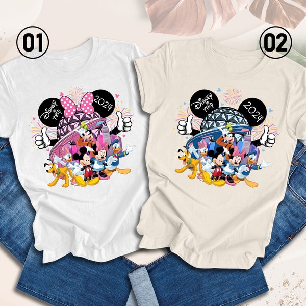 Disney Family Trip 2024 Shirt, Disneyland Shirt, Disney Shirt, Disney Family Vacation Shirt, Disney World Shirt, Mickey Ears Shirt