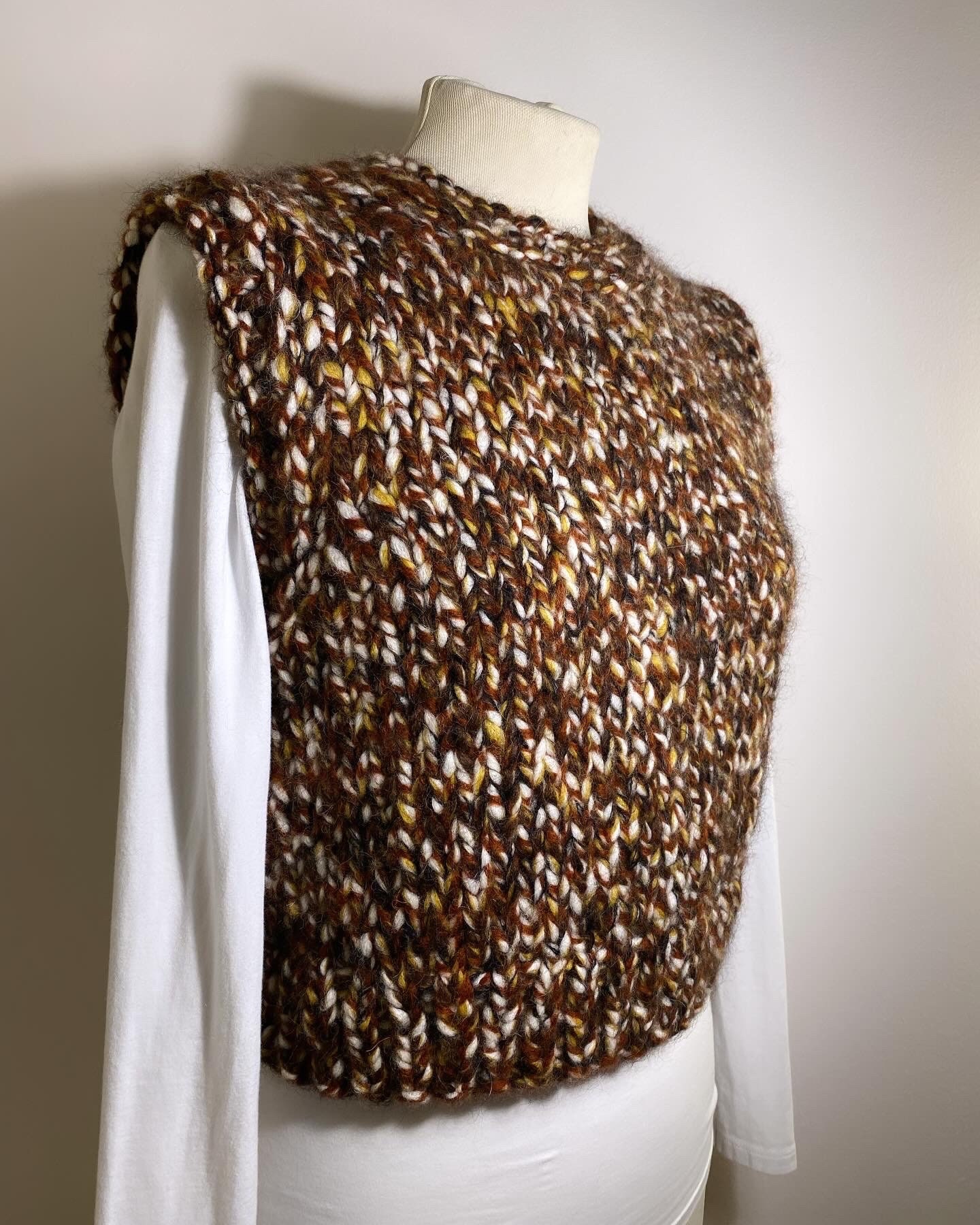 Hand マキマロ☆ maquimalo knit Uncle Vest
