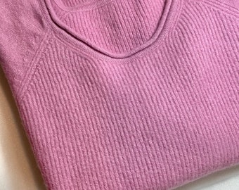 Wool and cashmere pullover / Cashmere and wool sweater / Pink cashmere pullover / Pink pullover / Woman cashmere pullover / Pink sweater