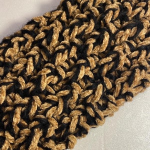 Neck warmer/hair band in chenille and alpaca, handmade image 2