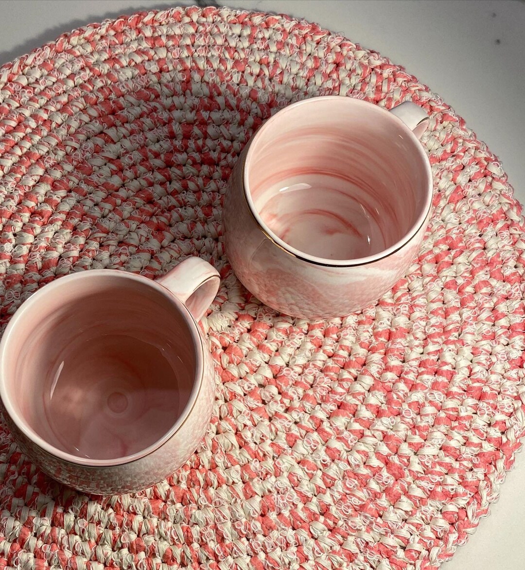 Placemat / Round Centerpiece Handmade in Cotton / Crochet Etsy