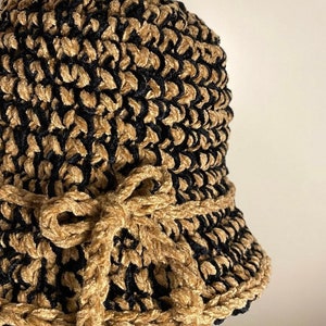 Fisherman&#39;s hat in alpaca, viscose, silk and chenille