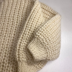 Cardigan/veste bomber oversize en mohair et alpaga, cadeau pour elle, vêtement d'extérieur élégant, cardigan style ballon