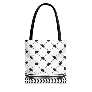 Chic Black & White Tote Bag, Stylish Reusable Bag for Shopping, Beach, or Daily Use, Perfect Gift for Any Occasion, Modern Printed Tote,