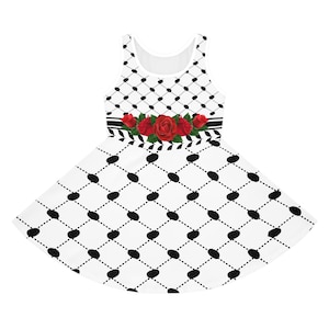 Keffiyeh Girls&#39; Sleeveless Sundress (AOP)