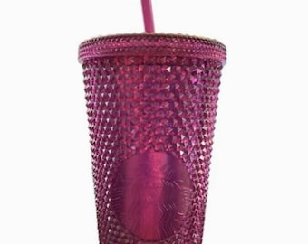 starbucks berry bling diamond studded tumbler fall 2022 venit 24oz