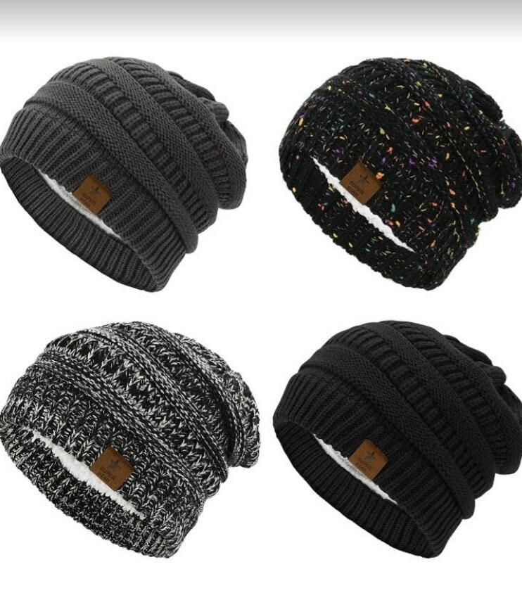 fleece lined wool cap