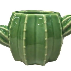 Cute Cactus Planter with Drainage 6.7"