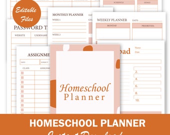 Homeschool Planner Homeschool Printable Homeschool Schedule - Etsy