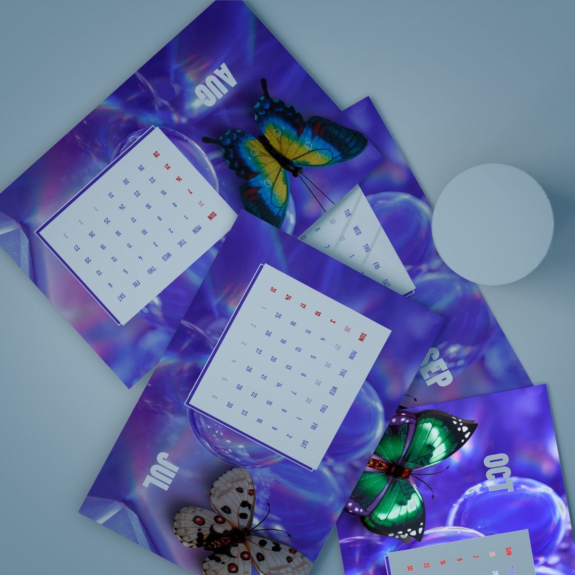 2022 Desk Calendar Desk Calendar 20212022 2022 New Years Etsy