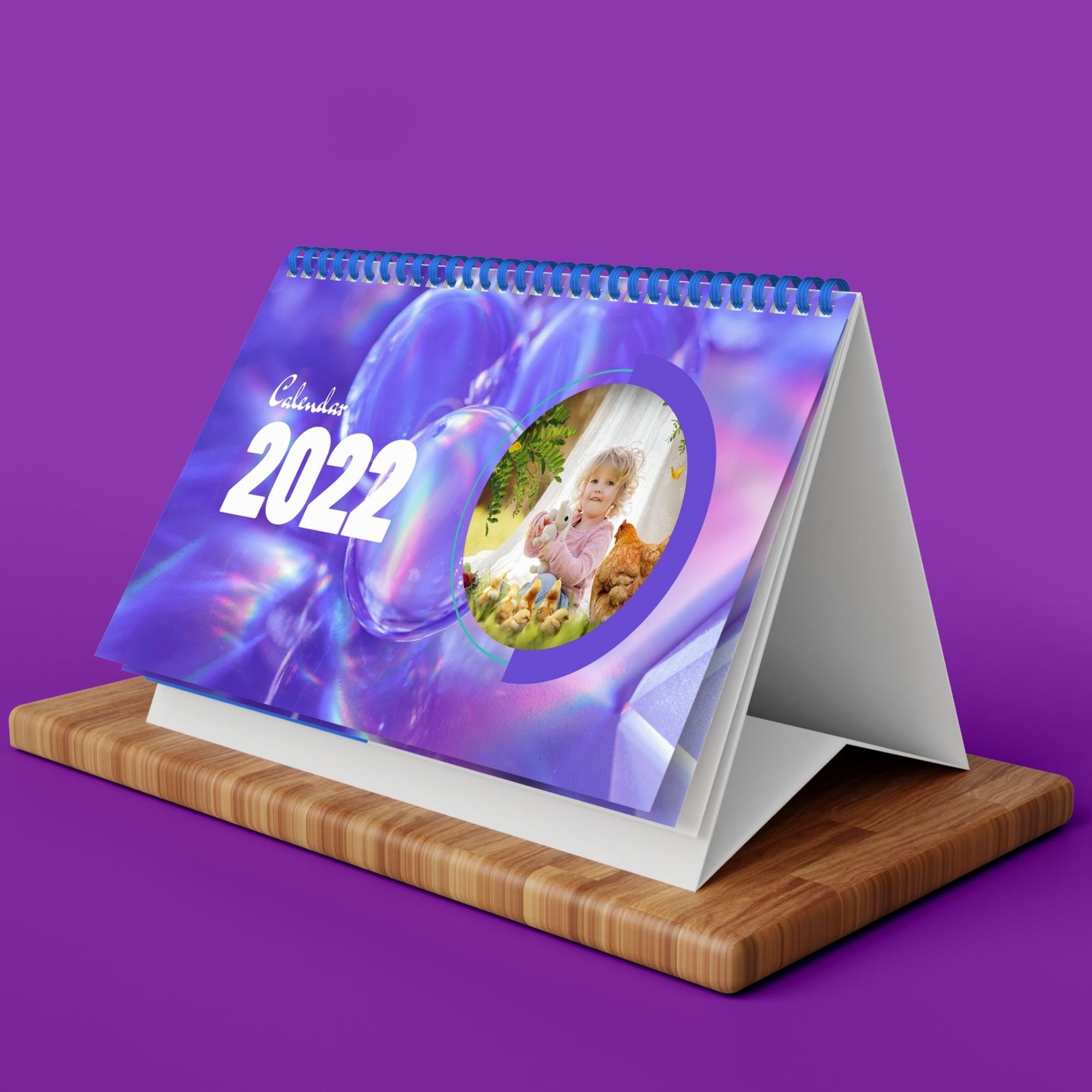 2022 Desk Calendar Desk Calendar 20212022 2022 New Years Etsy