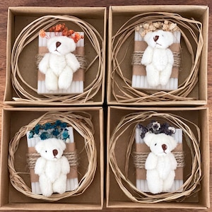 Teddy Bear Soap Favors | Personalized Natural Soap Bulk Favors | Rustic Baby Shower Favors | Baby Shower Gifts | Welcome Baby Gifts |