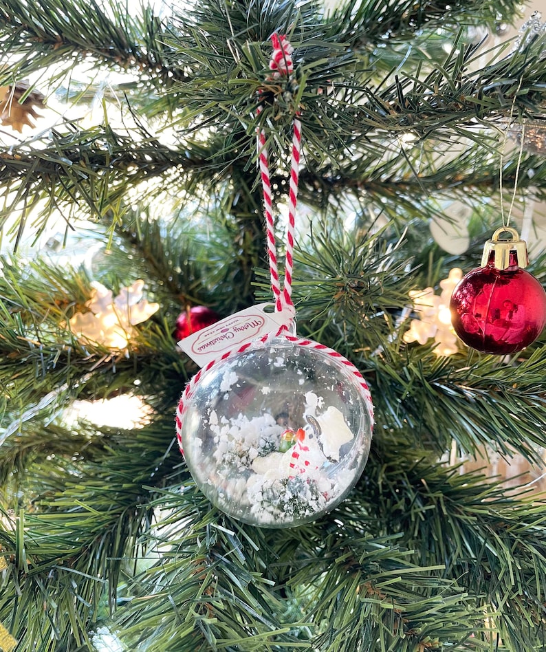 Handmade Snow Globe Ornament Bulk Snow Globe Christmas Gift Christmas