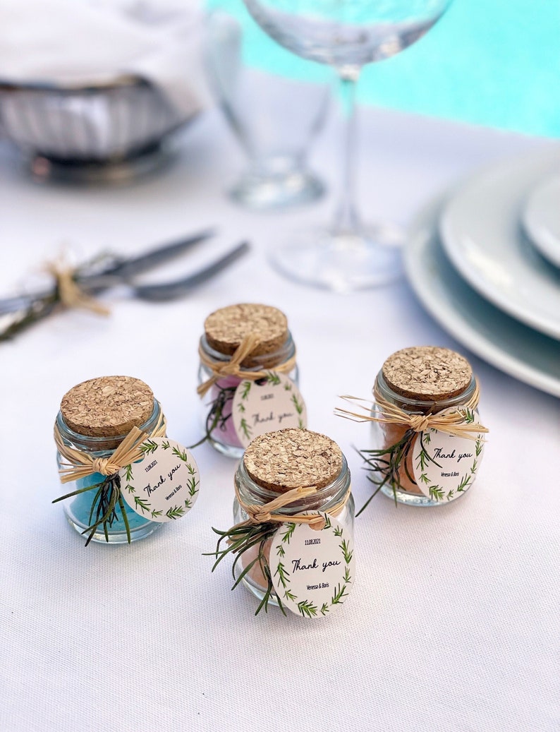 Bath Salt Wedding Favors Natural Bath Salt Favors Shower Etsy