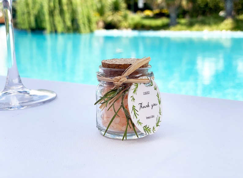 Bath Salt Wedding Favors Natural Bath Salt Favors Shower Etsy