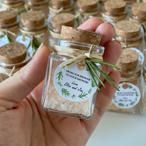 Bath Salt Wedding Favors | Natural Bath Salt Favors | Shower Gifts | Bridal Shower Favors | Bulk Order Tubes | Personalized Favors