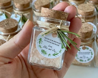 Bath Salt Wedding Favors | Natural Bath Salt Favors | Shower Gifts | Bridal Shower Favors | Bulk Order Tubes | Personalized Favors