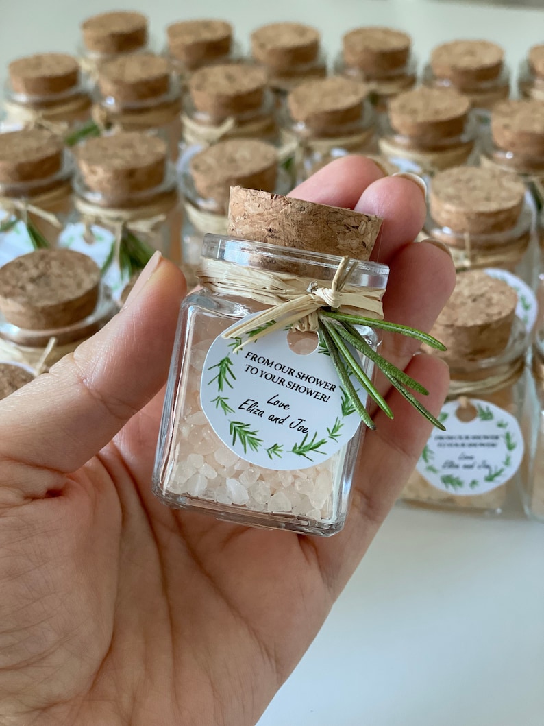 Bath Salt Wedding Favors Natural Bath Salt Favors Shower Etsy