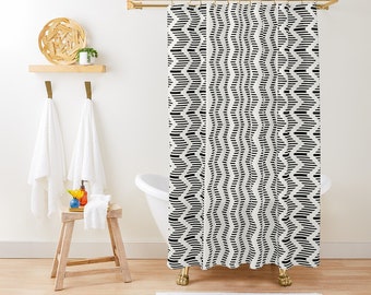 Bathroom Shower Curtain 60in70in with winter Scandinavian pattern Bathroom Shower Curtain 60in70in with winter Scandinavian pattern